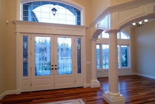 Light and privacy with glass doors