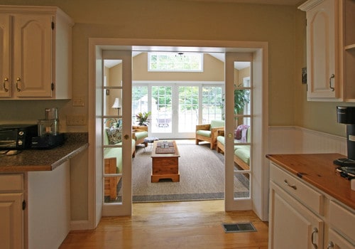 More light with interior glass doors