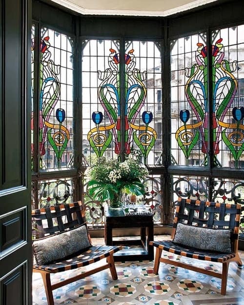 Stained glass in modern houses
