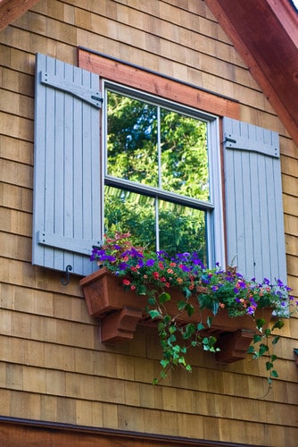 Window boxes for different types of windows